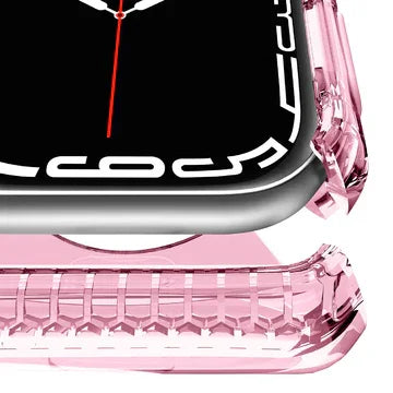 Itskins Spectrum Clear Series Case For Apple Watch 44/45Mm - Light Pink - Tashqila Itskins Spectrum Clear Series Case For Apple Watch 44/45Mm - Light Pink - Tashqila